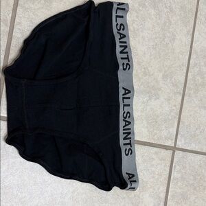 All Saints Black Briefs with Gray Accents